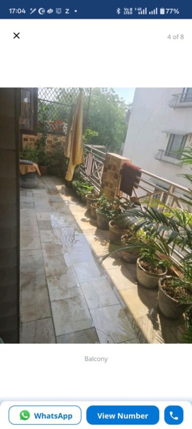Balcony, rajendra nagar sector 5 2 Bedroom 800 Sq.Ft. Builder Floor In Rajendra Nagar Sector 5 Ghaziabad 10095971