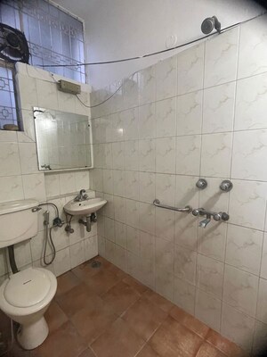Bathroom in 3 BHK Builder Floor at Chittaranjan Park – for Rent