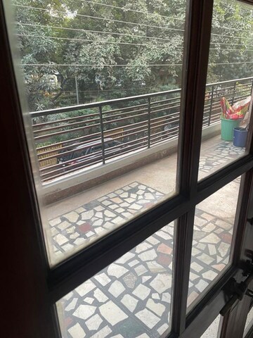 Balcony in 3 BHK Builder Floor at Chittaranjan Park – for Rent