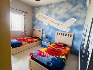 Bedroom in 3 BHK Apartment at Prestige Gulmohar, Horamavu – for Rent