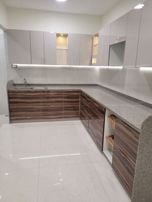 Kitchen in 3 BHK Apartment at Magarpatta City Cosmos, Magarpatta Road – for Rent