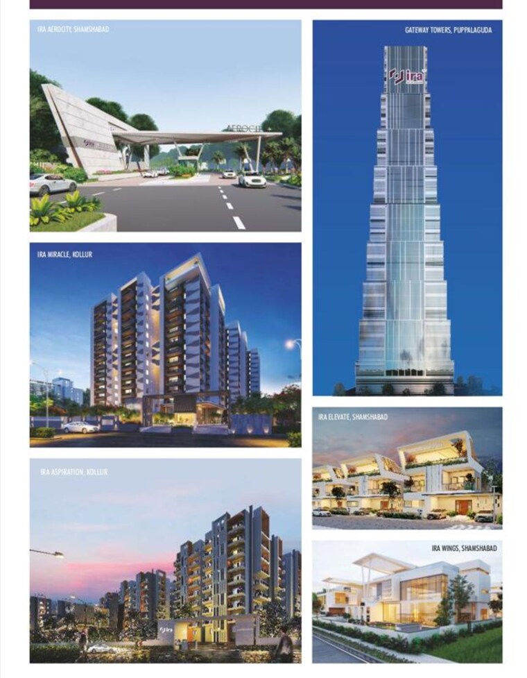 Exterior View, ira-m3 2.5 Bedroom 1105 Sq.Ft. Apartment In Kollur Hyderabad 10089168