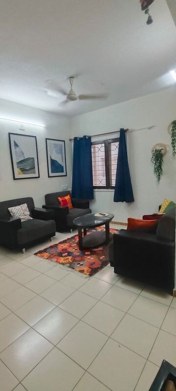 Living Room in 2 BHK Villa at South Bopal – for Rent