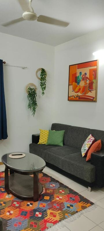 Living Room in 2 BHK Villa at South Bopal – for Rent