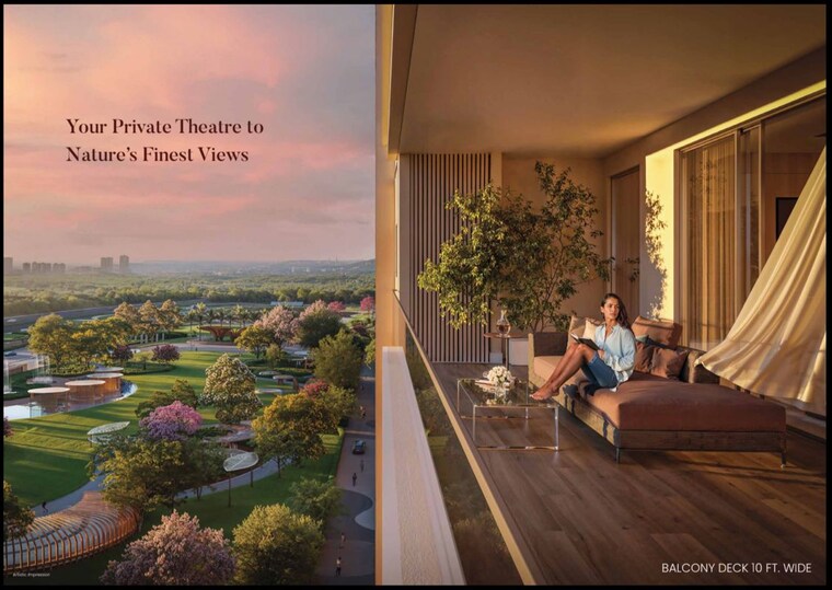 Balcony, suncity-monarch-residences 4 Bedroom 3150 Sq.Ft. Apartment In Sector 78 Gurgaon 10096287