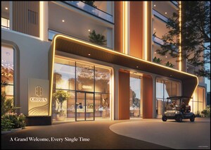 Building Lobby in 4 BHK Apartment at Suncity Monarch Residences, Sector 78 – for Sale