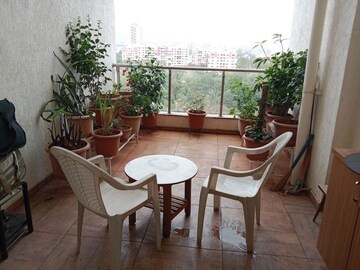 Terrace in 3 BHK Apartment at Gangotree Prabhakar Smruti, Dahanukar Colony – for Rent