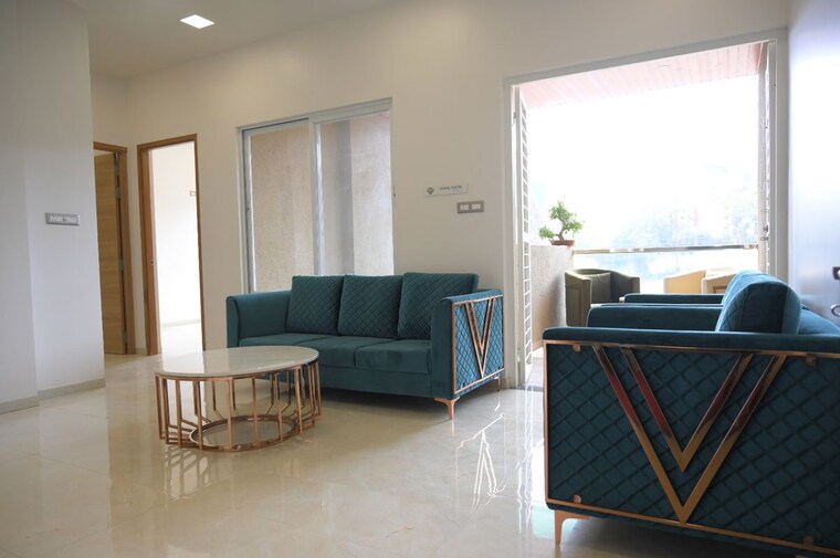Living Room, sigma-aventino 2 Bedroom 825 Sq.Ft. Apartment In Mohammadwadi Pune 10095430