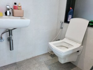 Bathroom in 1 BHK Apartment at Lalani Velentine Apartment 1 Wing D, Malad East – for Rent