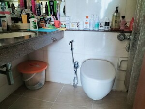 Bathroom in 2 BHK Apartment at K Raheja Heights, Malad East – for Rent