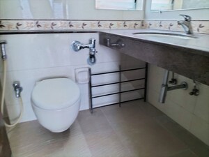 Bathroom in 2 BHK Apartment at Raheja Heights Phase 2, Goregaon East – for Rent