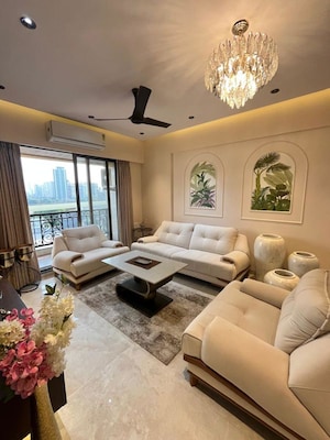 Living Room in 3 BHK Apartment at Kamal Apartment Teen Hath Naka, Louis Wadi – for Rent