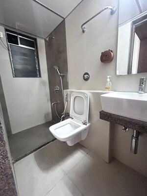 Bathroom in 1 BHK Apartment at Harasiddh Viraaj, Malad East – for Rent