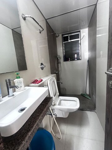 Bathroom in 1 BHK Apartment at Harasiddh Viraaj, Malad East – for Rent