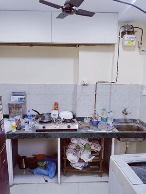 Kitchen in 3 BHK Apartment at Balaji Trinity Heights, Haware City – for Sale