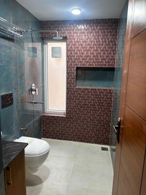 Bathroom in 3 BHK Apartment at Vasant Kunj – for Rent