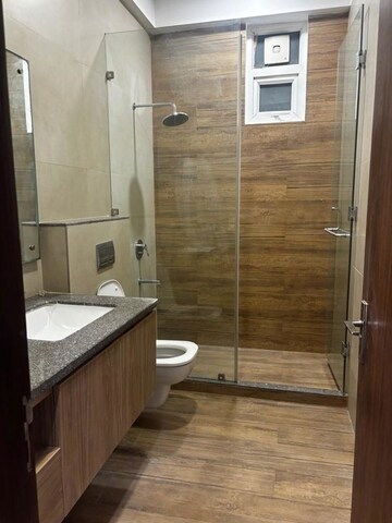 Bathroom in 1 BHK Builder Floor at Vasant Kunj – for Rent