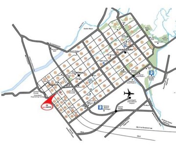 3 BHK Apartment – Map Location View at Kharar Road - for Sale