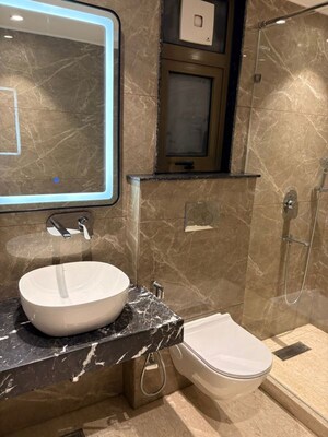 Bathroom in 3 BHK Builder Floor at Green Park Extension – for Sale