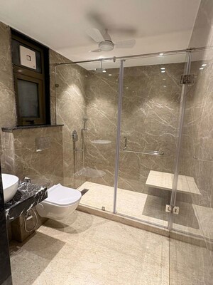 Bathroom in 3 BHK Builder Floor at Green Park Extension – for Sale