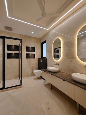 Bathroom in 3 BHK Builder Floor at Defence Colony – for Rent