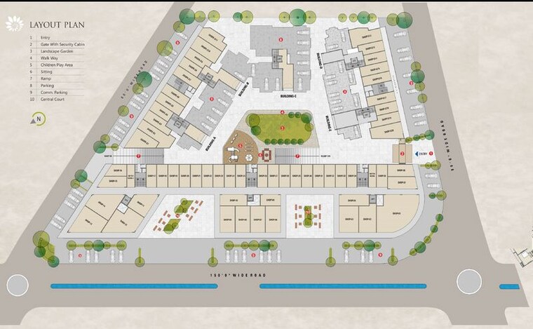 Master Plan, dahin nagar 2 Bedroom 1088 Sq.Ft. Apartment In Dahin Nagar Surat 10096885
