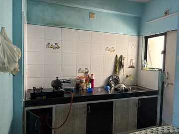 Kitchen in 2 BHK Apartment at Dharmadev Swaminarayan Park 4, Vasna – for Rent