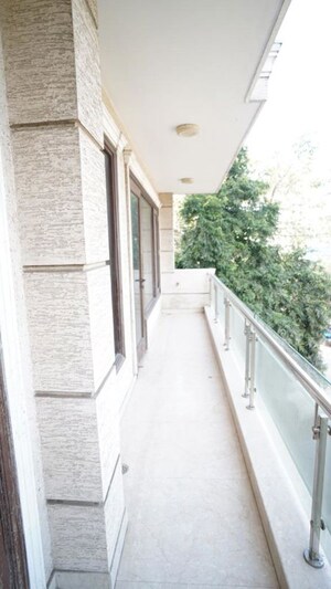 Balcony in 3 BHK Builder Floor at New Friends Colony – for Rent
