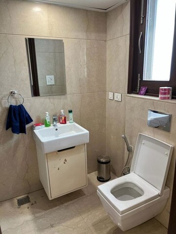 Bathroom in 3 BHK Builder Floor at New Friends Colony – for Rent