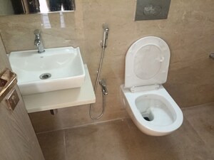 Bathroom in 3 BHK Apartment at Aristone Vasudev Paradise, Mira Road – for Rent