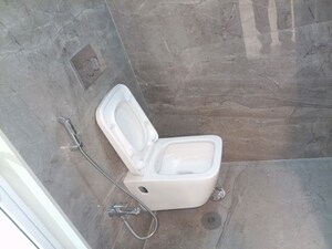 Bathroom in 3 BHK Apartment at Aristone Vasudev Paradise, Mira Road – for Rent