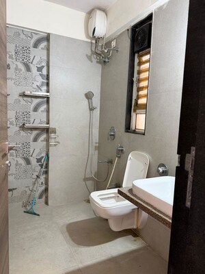 Bathroom in 2 BHK Apartment at Yash Orion, Goregaon East – for Rent