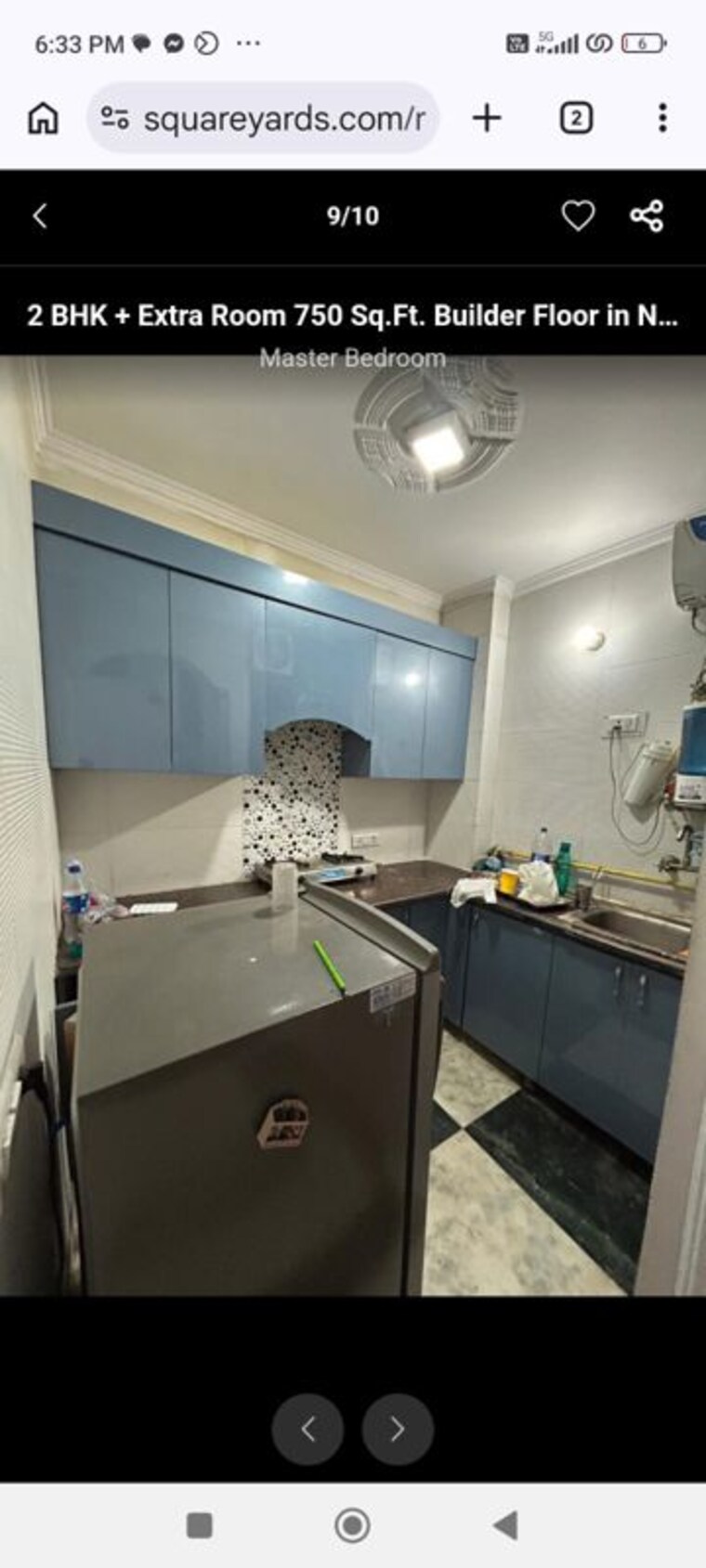Master Bedroom, saket 2 Bedroom 800 Sq.Ft. Builder Floor In Saket Delhi 10098785
