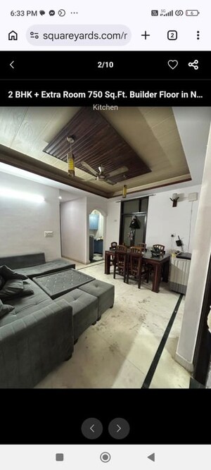 Kitchen in 2 BHK Builder Floor at Saket – for Rent