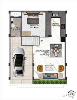 Floor Plan in 4 BHK Villa at Saini – for Sale