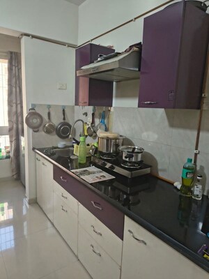 Kitchen in 1 BHK Apartment at Puranik Rumah Bali Phase II, Ghodbunder Road – for Rent