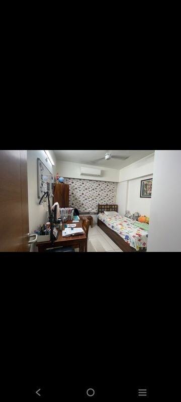 Bedroom in 3 BHK Apartment at Ajmera Casa Vyoma, Vastrapur – for Rent