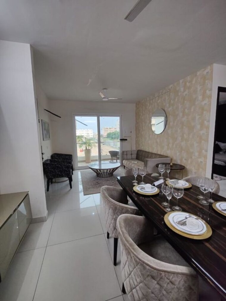 Master Bedroom, hermitage-centralis 3 Bedroom 1450 Sq.Ft. Apartment In Vip Road Zirakpur 10099658