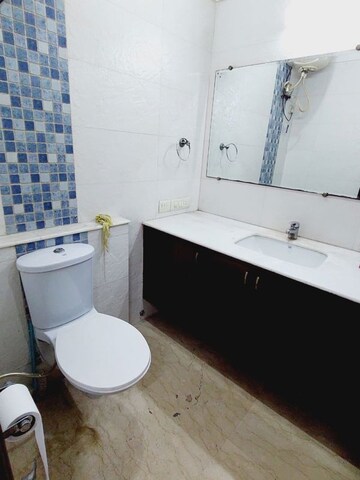 Bathroom in 3 BHK Builder Floor at Navjeevan Vihar – for Rent