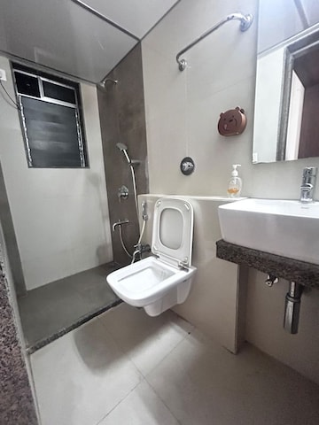 Bathroom in 1 BHK Apartment at Riddhi Gardens – for Rent