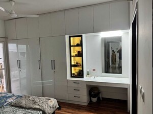 Kitchen in 3 BHK Apartment at LnT Raintree Boulevard, Hebbal – for Rent