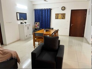 Living Room in 3 BHK Apartment at LnT Raintree Boulevard, Hebbal – for Rent