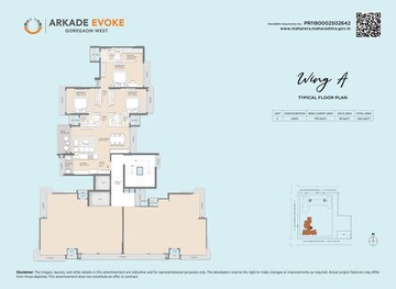 Floor Plan in 3 BHK Apartment at Goregaon West – for Sale