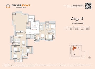 Floor Plan in 3 BHK Apartment at Goregaon West – for Sale