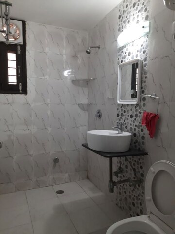 Bathroom in 3 BHK Apartment at Vasant Kunj – for Rent