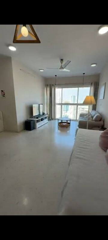 Living Room in 3 BHK Apartment at Runwal Elegante, Andheri West – for Rent