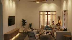 Living Room in 3 BHK Villa at Gonikoppal – for Sale
