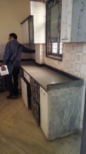 Kitchen in 3 BHK Builder Floor at Rohini Sector 25 – for Rent
