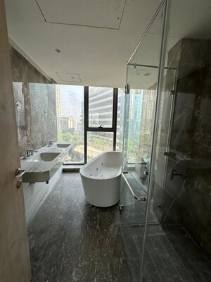 Bathroom in 4 BHK Apartment at Rustomjee Crown, Prabhadevi – for Rent