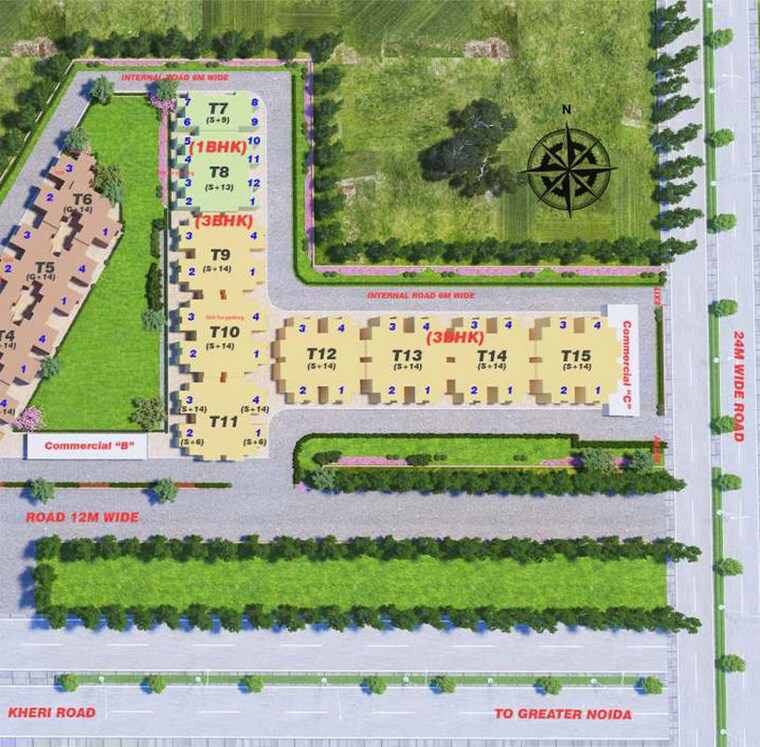 Master Plan, adore-samriddhi 3 Bedroom 645 Sq.Yd. Apartment In Sector 89 Faridabad 10101089